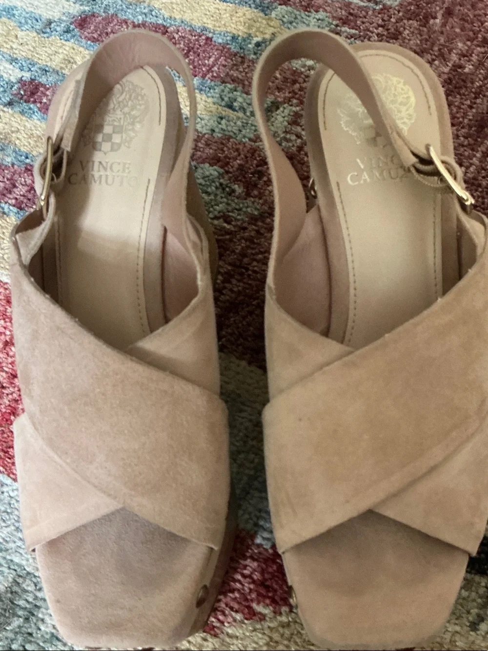 Vince Camuto suede upper